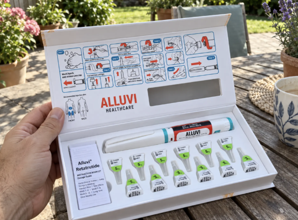 ALLUVI kit opened on a garden table