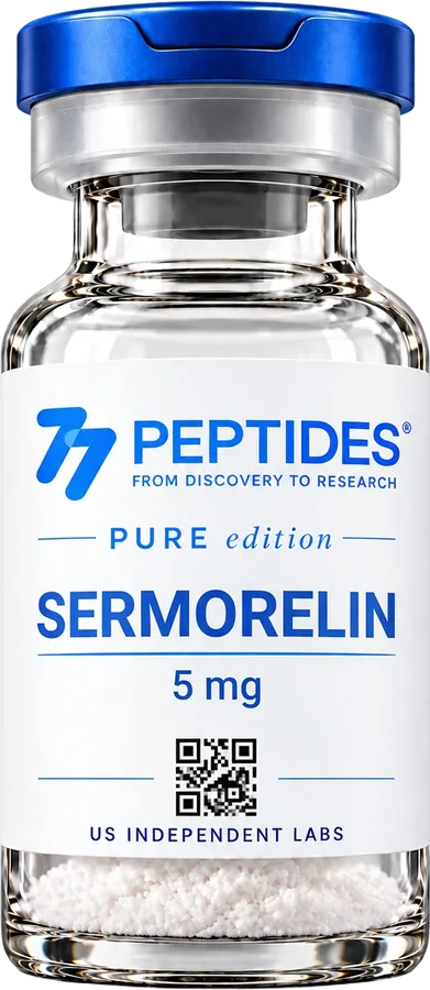 77 Peptides Sermorelin 5 mg research vial