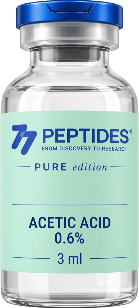 77 Peptides Acetic Acid 0.6% — 3ml research vial
