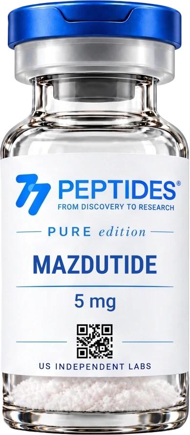 77 Peptides Mazdutide — 5mg research vial