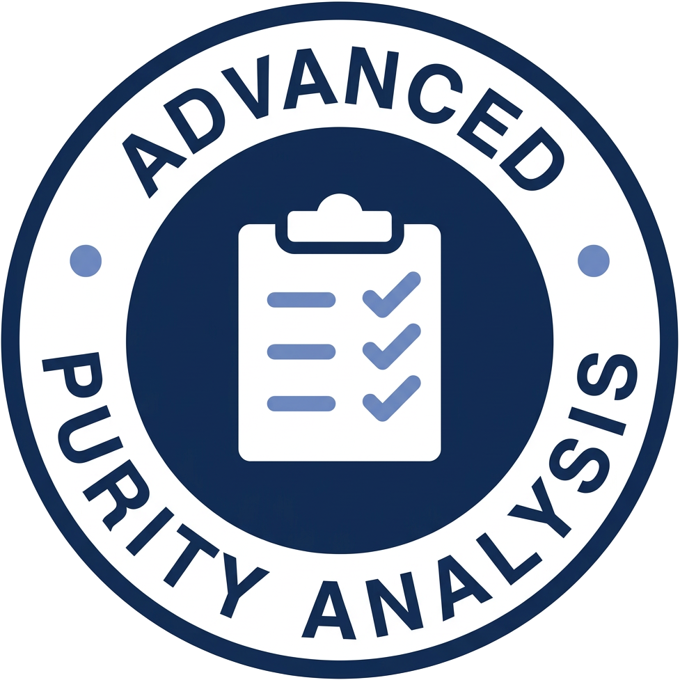 Advanced purity analysis badge