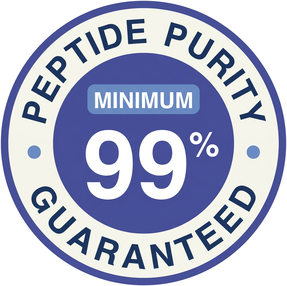 Peptide purity 99% badge