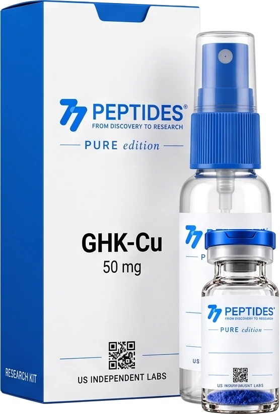 77 Peptides GHK-Cu - 50mg - Research Spray Kit — 50mg