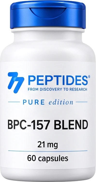 77 Peptides BPC-157 Blend 21mg (60 capsules) — 21mg (60 capsules)
